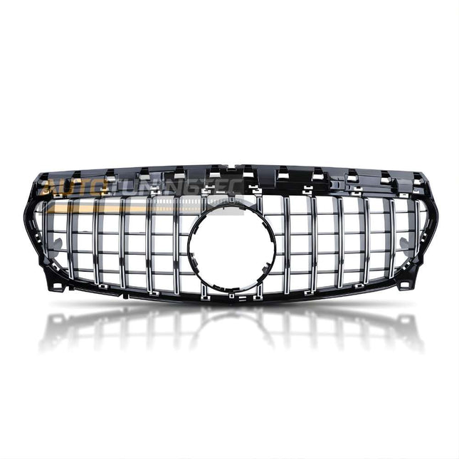 Griglia anteriore AMG GTR Panamericana nero cromato per Mercedes CLA C117 restyling 2016-2018