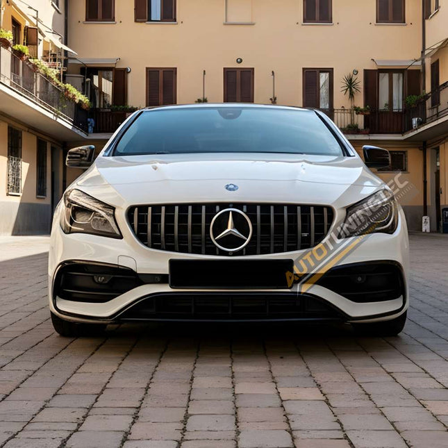 Griglia sportiva nero lucido per Mercedes CLA C117 restyling 2016-2018, installazione Plug & Play