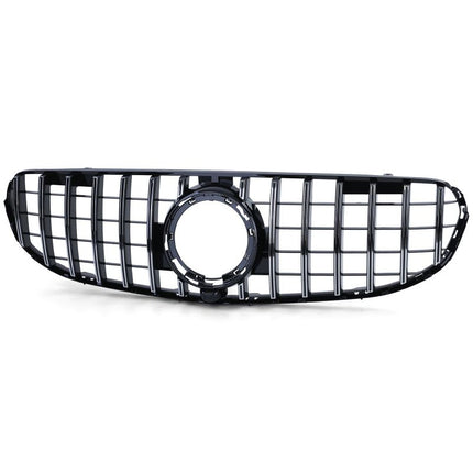 Griglia di ricambio per Mercedes GLC X253 C253 2019-2022, stile GT-R, nero lucido, facile installazione garantita.