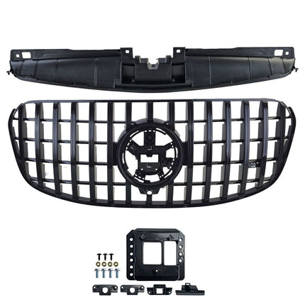 Look aggressivo per Mercedes GLS X167 dal 2023+ con griglia anteriore GT-R nero lucido.