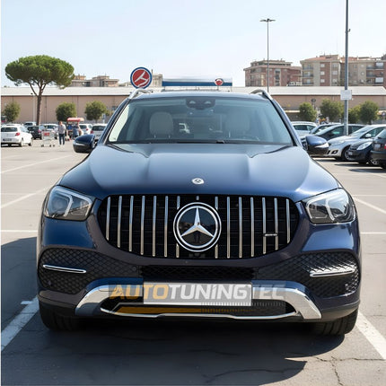 Mercedes GLE W167 con griglia sportiva Panamericana, un upgrade estetico per il frontale 2019-2023.