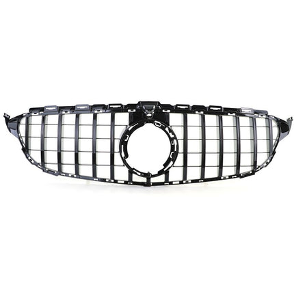 Mercedes C W205 con nuova griglia anteriore AMG Line nera lucida, installazione professionale 2018-2021