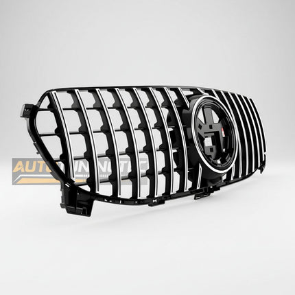 Primo piano della griglia GTR look in plastica ABS di alta qualità per Mercedes GLE W167 2019-2023.