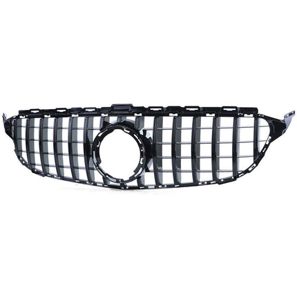 Griglia di ricambio nero lucido per Mercedes Classe C W205 S205 facelift, migliora il frontale 2018-2021.