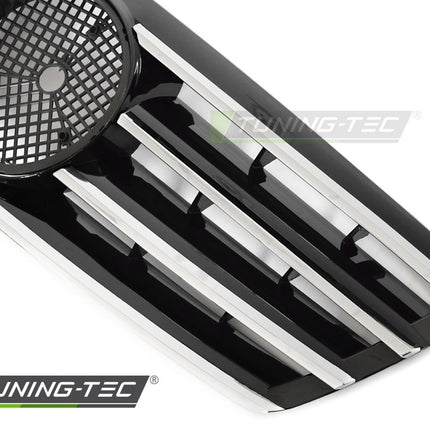 Griglia radiatore Mercedes C W203 S203 nero lucido cromata ricambio di alta qualità