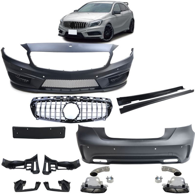 Mercedes A W176 2012-2015 Kit Carrozzeria Paraurti, griglia, Minigonne etc