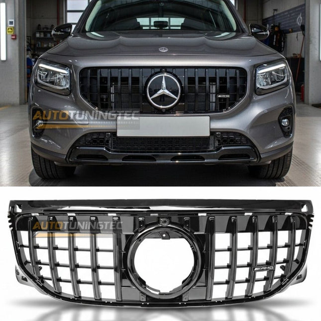Mercedes GLB X247 2023-2025 griglia anteriore Panamericana AMG Look nero lucido