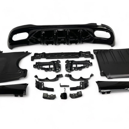 Diffusore con Terminali Cromati per Mercedes Classe C W206 / S206 AMG Line 2021-2026 – Art. 206400 - foto 2