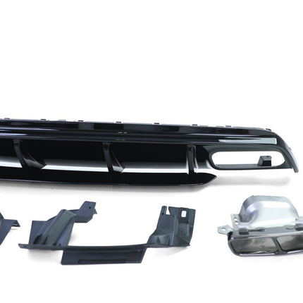 Dettaglio diffusore Mercedes W176 2015-2018