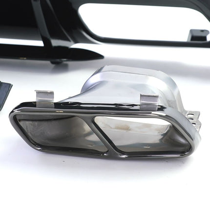 Terminali di scarichi neri Mercedes W176 2015-2018