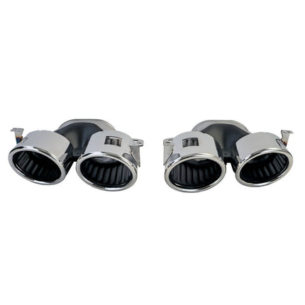 AMG-Line Mercedes CLA C118, terminali di scarico cromati in acciaio