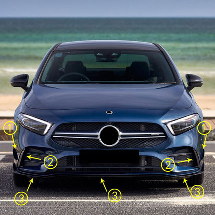 Spoiler Anteriore per Mercedes Classe A W177 AMG Line / A35