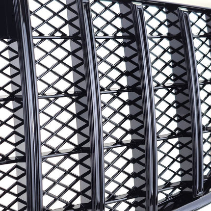 Nuova griglia sportiva per Mercedes Classe E W212/S212 (2009-2013) in nero lucido